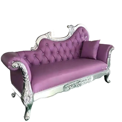 purple waiting sofa