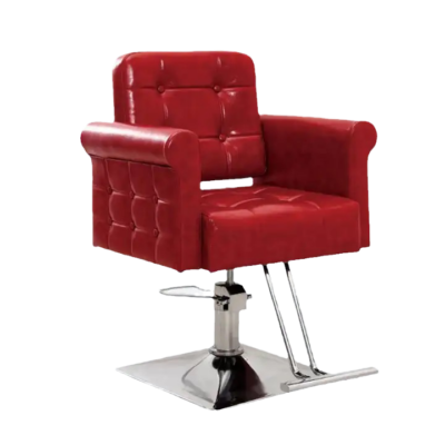 red modern barber chairs